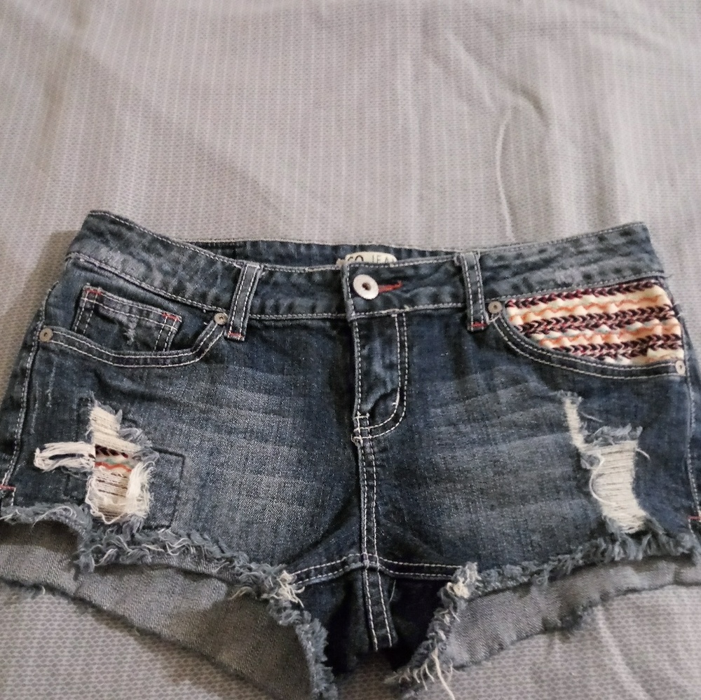 zco blue jean shorts